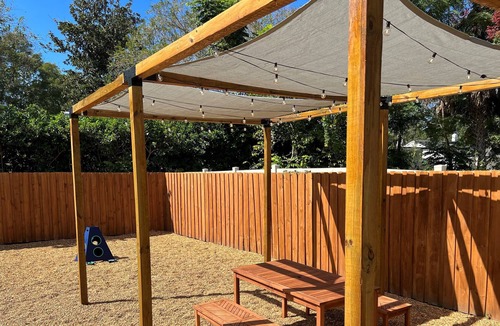 Lakewood House | Perfect San Marco Home -3BR 2 BA Private w/ Pergola - Sleeps 6