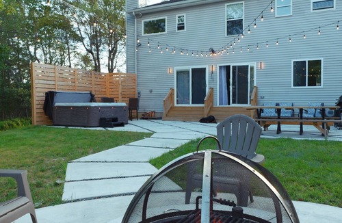 Tunkhannock Township House | Poconos Summer Getaway with Hot Tub + Game Room FUN! HUGE LAKE - The SHYRE House