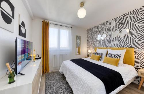 Noisy-le-Sec Apartment | PoPColor Idéal Famille-Groupes-Pro 8Min de paris