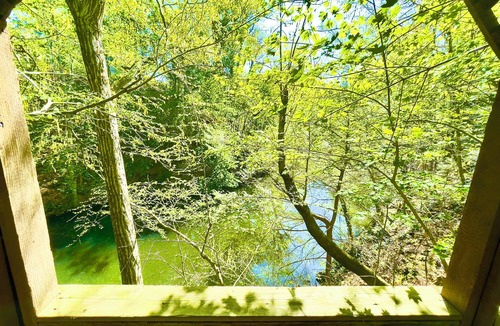 Greenwich Apartment | Private Gazebo on Byram River, Naturally Preserved your own stone deck Greenwich