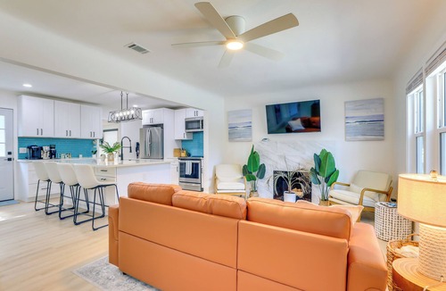 Bayview House | Private Hot Tub & Fenced Yard: Sleek Gulfport Home