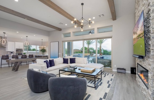Rio Verde Foothills House | Resort-Style Estate, Mountain Views, Heated Pool & Spa, Fun Putting Green, More