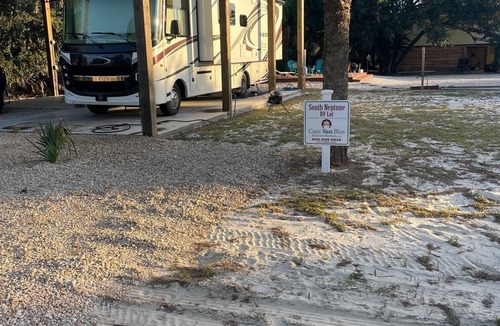 Indian Pass Apartment | RV LOT Pole barn is fully covered and concreted Indian Pass