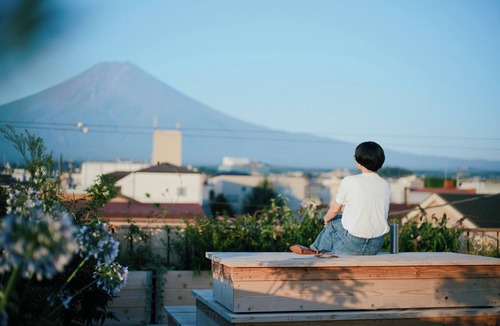 Shimo-yoshida Hotel | SARUYA HOSTEL KIKU Spacious Westernstyle twin r/Fujiyoshida Yamanashi