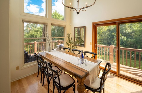 Valois House | Scenic Seneca lake home with private dock & soaring views!