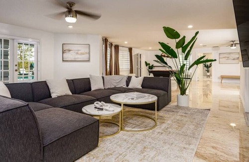 Palm City House | Secluded 3 Acres 5500 sf Waterfront|Pool|Dock|Game