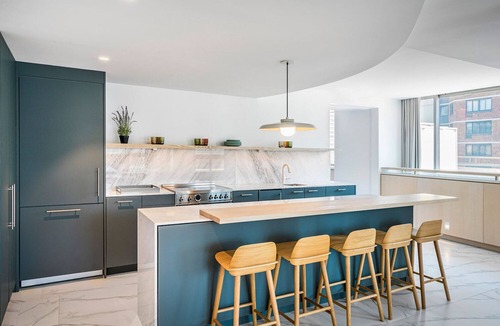 Lincoln Square Apartment | Sleek UWS 2BR w/Gym, Balcony & W/D, nr Central Park, by Blueground