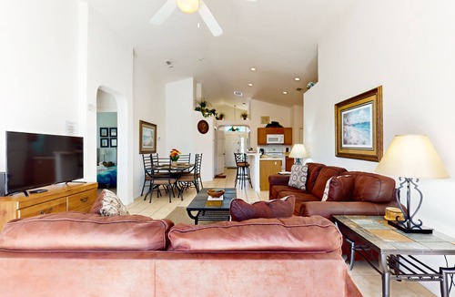 Marbella House | Snowbird-friendly home with private pool, spa, game room, tennis, basketball, AC