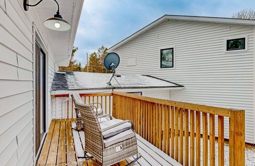Springwater House | Spacious home with a private pool, hot tub, multiple decks, washer/dryer, & AC