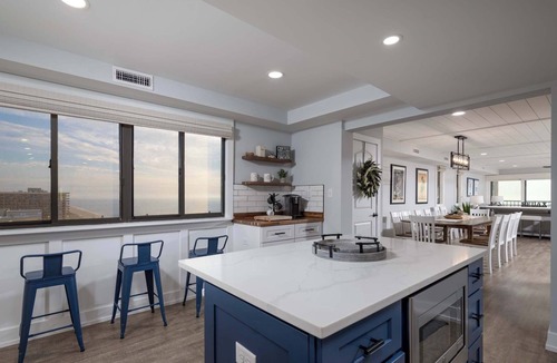 North Ocean City Condo | Stunning ocean front condo with ocean views, pool, gym & private balcony