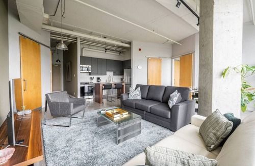 Fashion District Apartment | Stylish and Modern 1BR Industrial Loft!