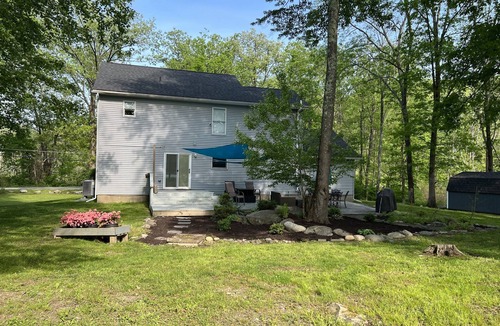 East Stroudsburg House | Summer fun Poconos Watergap: stunning water views, dock, firepit, movie room