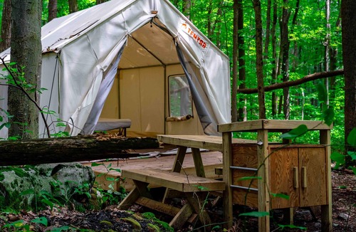 Gans RV Rental | Tentrr State Park Site - WV Coopers Rock State Park - Site A - Single Camp