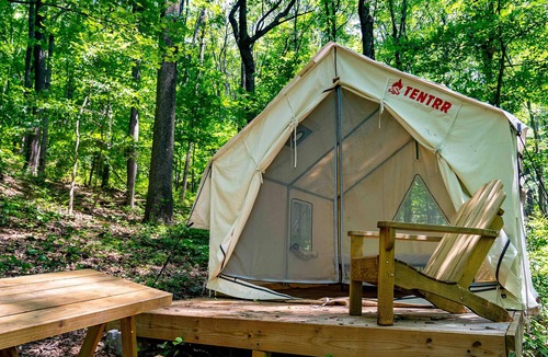 Gans RV Rental | Tentrr State Park Site - WV Coopers Rock State Park - Site D - Single Camp