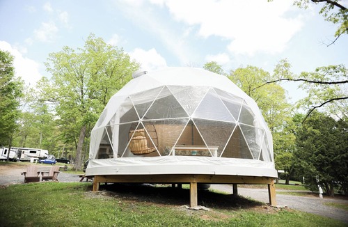 Mingoville Apartment | The Bellefonte Campground presents: The Yurt with sauna I 1 Bedroom Yurt experience