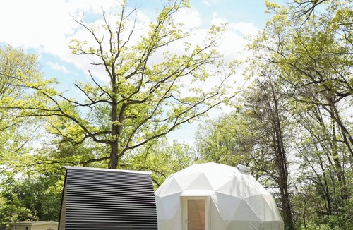 Mingoville Apartment | The Bellefonte Campground presents: The Yurt with sauna I 1 Bedroom Yurt experience