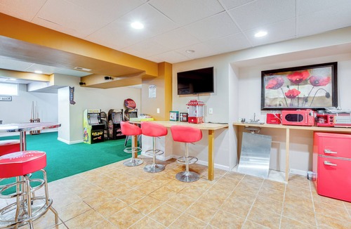 Jackson House | Theater & Game Room at Trenton Area Home