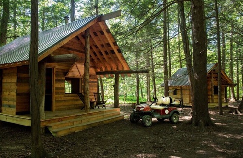 Newtonville Cabin | TimberTown Cabin #1 at June Farms, GLAMPING at it's finest!