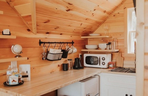 Hector Apartment | Tiny Cabin Stay in the Finger Lakes! (Science)