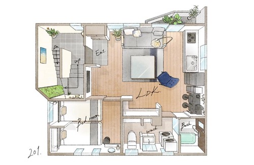 Yotsuya Apartment | Tomo House Yotsuya-Sanchome 201 - from 6 minutes station 四谷三丁目 201 駅から徒歩6分