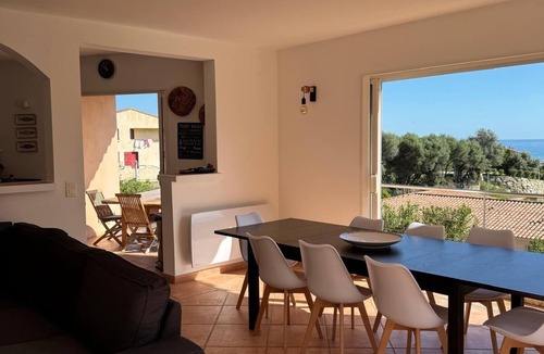 Solenzara Villa | Top of Villa spacious sea view 10 min from beach, 5 min from village center