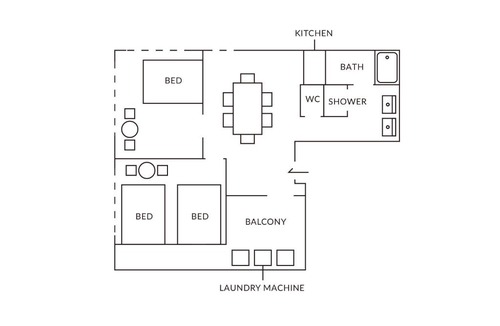 Kita Apartment | TORA HOTEL Tokyo-Rikugienn 寅ホテル 六義園 D