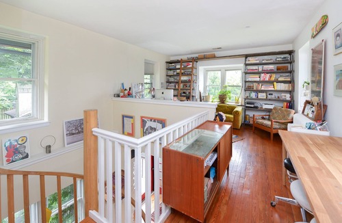 East Mount Airy Villa | Tudor Mansion With Outdoor Oasis and Swimming Pool