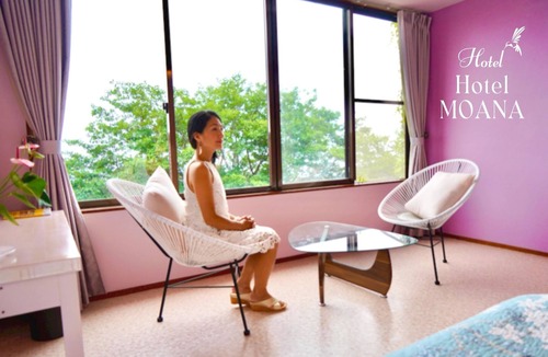 Oshima Hotel | Twin queen size bed with private bathroom/Oshima-cho Tokyo