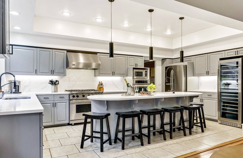 Sandpoint House | Unique Sandpoint home with private pool and bbq island, perfect for groups!