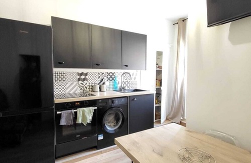 Corte Apartment | Very nice new T2 hyper center 4p wifi washing machine, quiet and bright