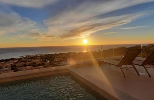 Solenzara Villa | Villa-soleil-levant vue mer panoramique