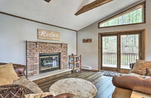 Locust Lake Village House | Walk to Lake & Beach: Pocono Cabin w/Fire Pit