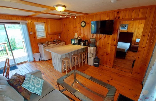 Combermere Condo | Waterfront Cottage Suite, 2 Bdrm 2 Bath, Beach, Firepit, Dock, Deck BBQ Sleeps 6