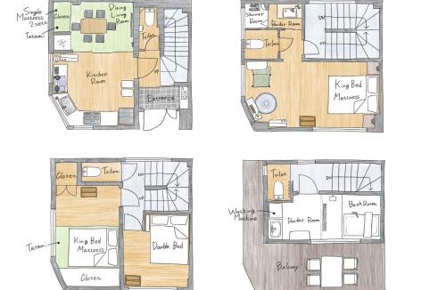 Kuramae Villa | ZQ2 Kuramae, Entire Luxury House, 2 Bath 4Toilets, Three min walk to subway, Direct access to Asakusa, Ginza, Shinjuku, Ueno