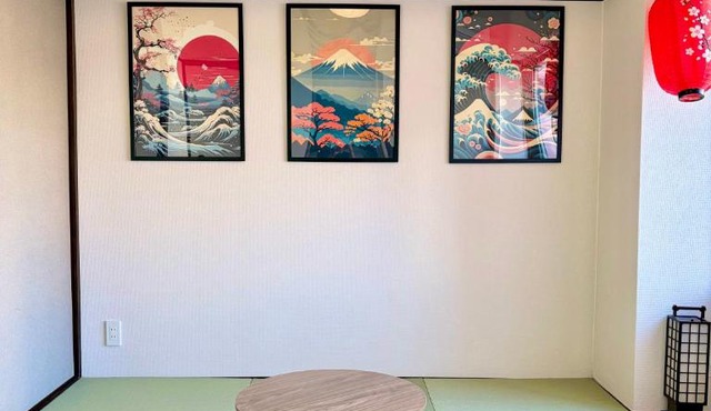 1min from station Hokusai and 2F nice view 2DK 30min from Tokyo station convenience store 30sec onsen 10min Haneda 55min