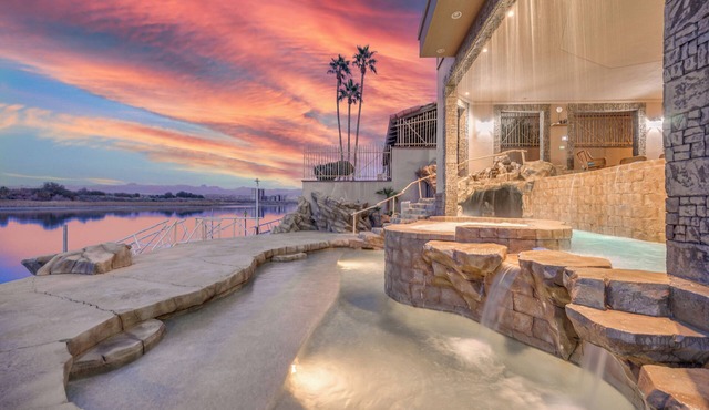 5-bedroom House on the River with Private Dock, 3 Pools & Outdoor Entertaining