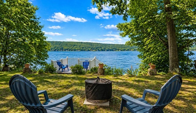 60' Honeoye Lakefront | Dock | Kayaks | Lake Views