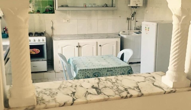 A large quiet blue flag apartment with free wifi modern and well equipped