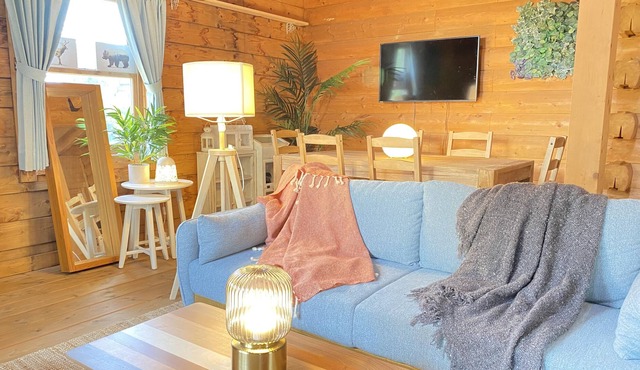 A log house with a cute southern French interior You can enjoy the great outdoors