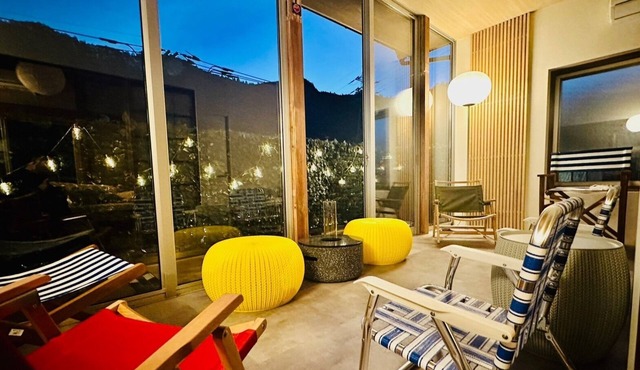 A private inn with a large bath a terrace where y - Kamiya Resort Okutama Terrace Bath/Ome Tokyo