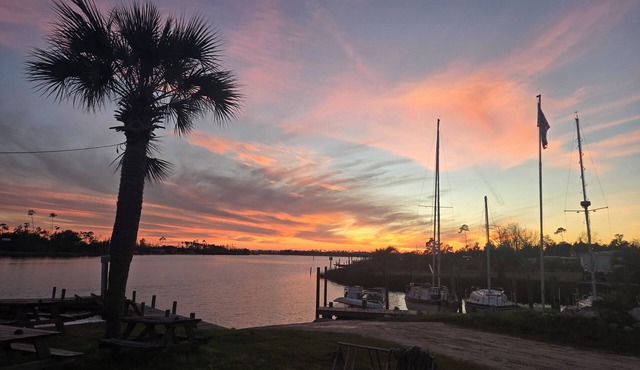 Amazing recreational vehicle with AC at Cook Bayou Marina in Panama City.