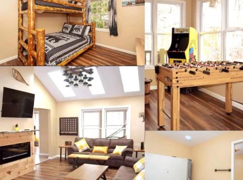 Bear Cabin-3 BR 2 Bath with Indoor Hot tub-one level-FREE Pool Pass-Pet welcome