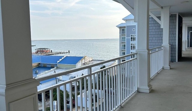 Beautiful 3 bedroom waterfront condo, top floor- overlooking the Chesapeake Bay!