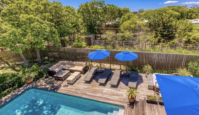 Beautiful Fire Island Pines Beach House—Pool, Hot Tub, Rooftop, Garden & More!