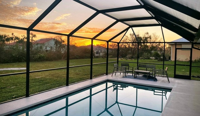 Canal home, pool, close to everything!