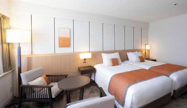 Club Deluxe Twin hotel in fantastic Minato City with AC, fitness room, WiFi