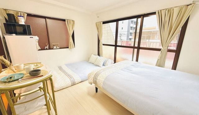 Comfort 1-bedroom apartment in kinshicho with skytree view
