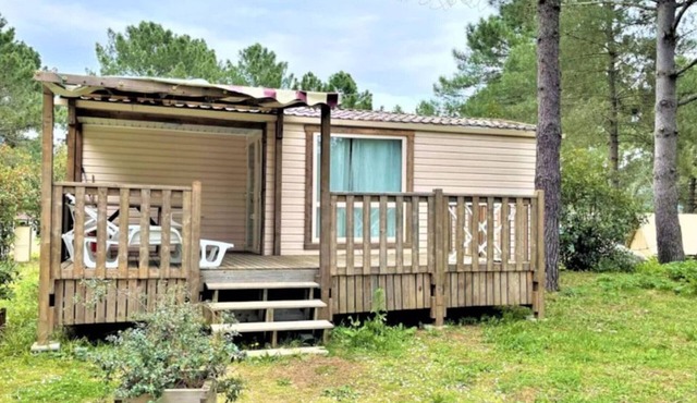 Cozy mobile home with terrace for 4 pers.