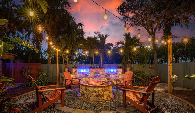 Dog Friendly Home with Private Yard, Office & Fire Pit! STEPS to the Beach!