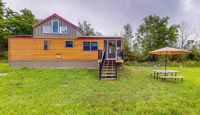 Dog-friendly houses close to Seneca Lake with firepit, deck, & washer/dryer